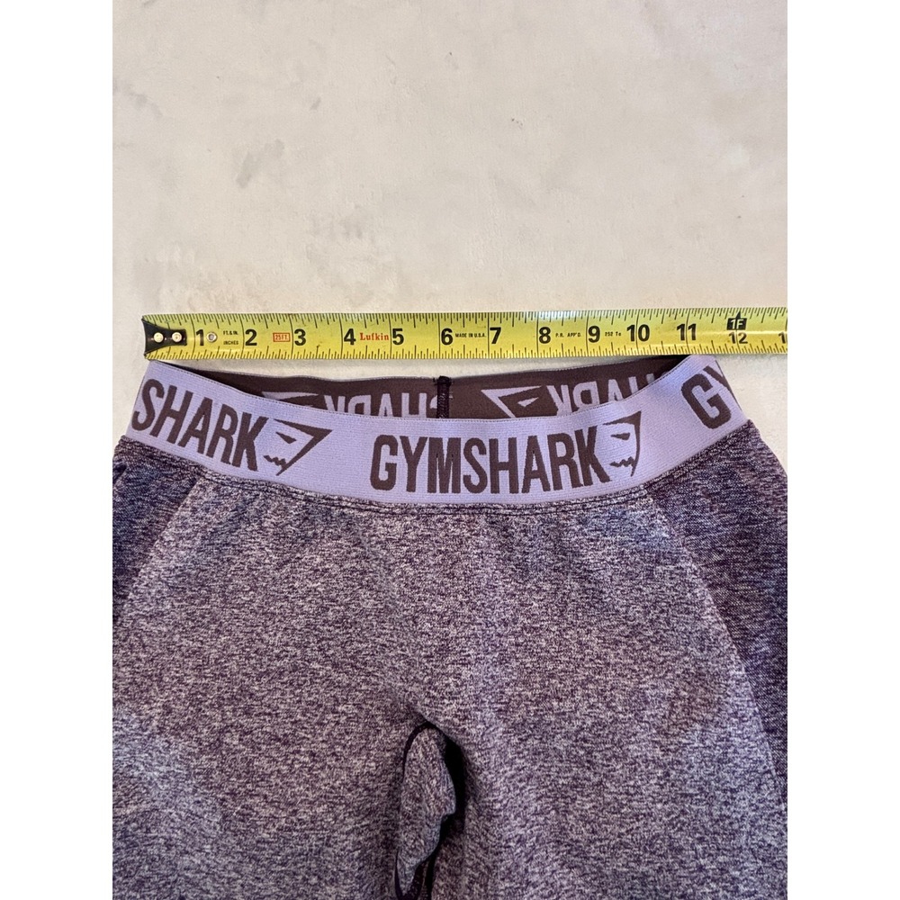 Gymshark Flex High Waisted Seamless Leggings Purple Marl Medium Workout Tights - Picture 4 of 5